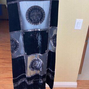 Versace Silk Velvet  Wrap/Scarf Medusa 42" x 42"